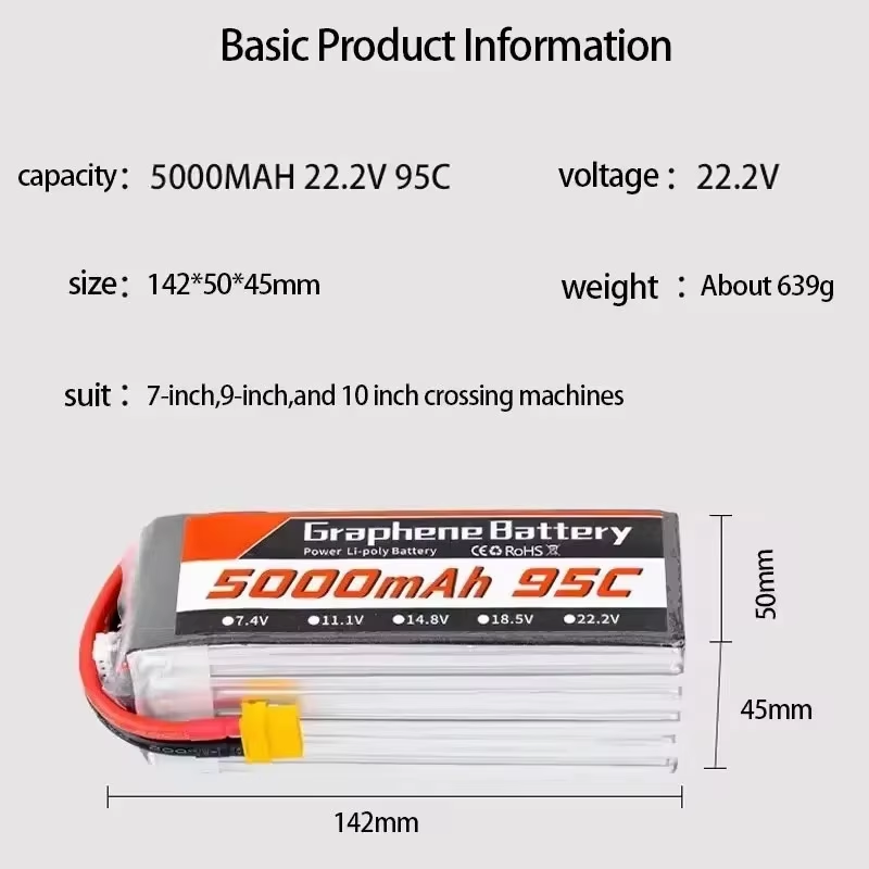 95C 22.2V 6S 5000mAh 리튬 폴리머 배터 - 6S Lipo Battery 22.2V 5000Mah 리뷰 및 가격